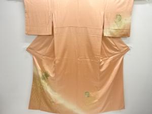 雪輪に草花模様訪問着